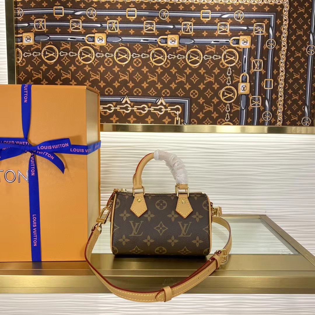 Louis Vuitton Black Monogram Leather Handbag （16-10.5-7CM） - PerfectKickZ