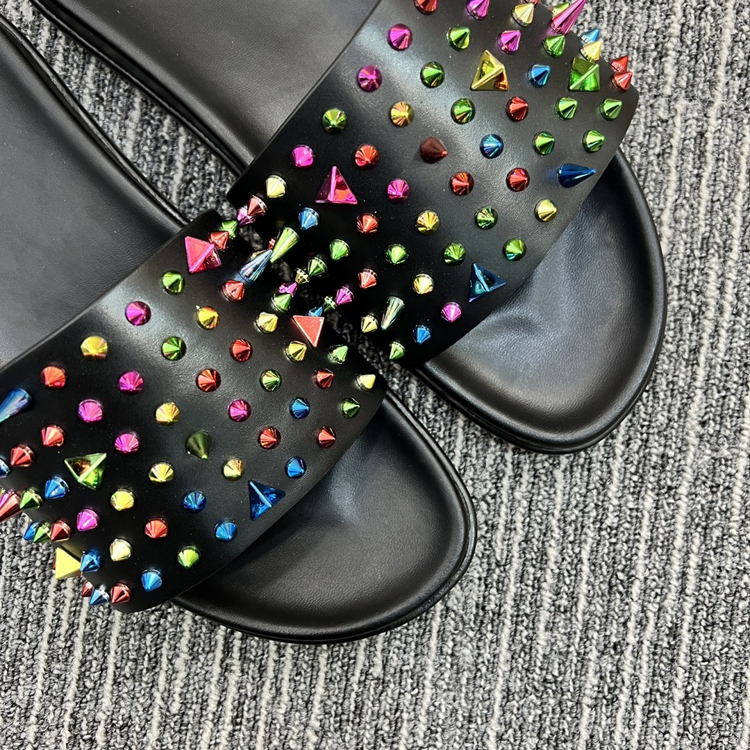 Christian Louboutin  Men Slippers Flats - PerfectKickZ