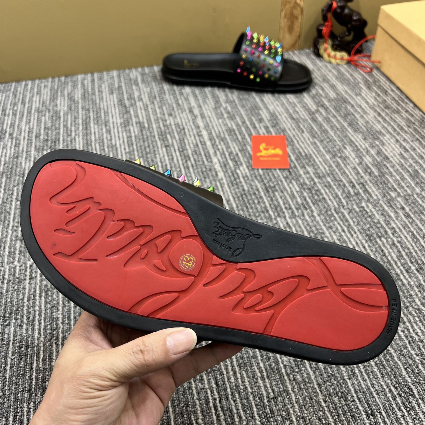 Christian Louboutin  Men Slippers Flats - PerfectKickZ