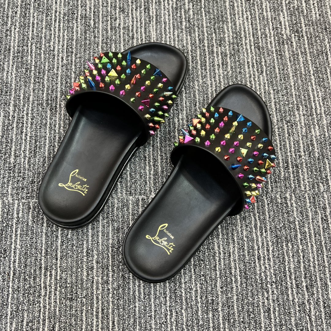 Christian Louboutin  Men Slippers Flats - PerfectKickZ