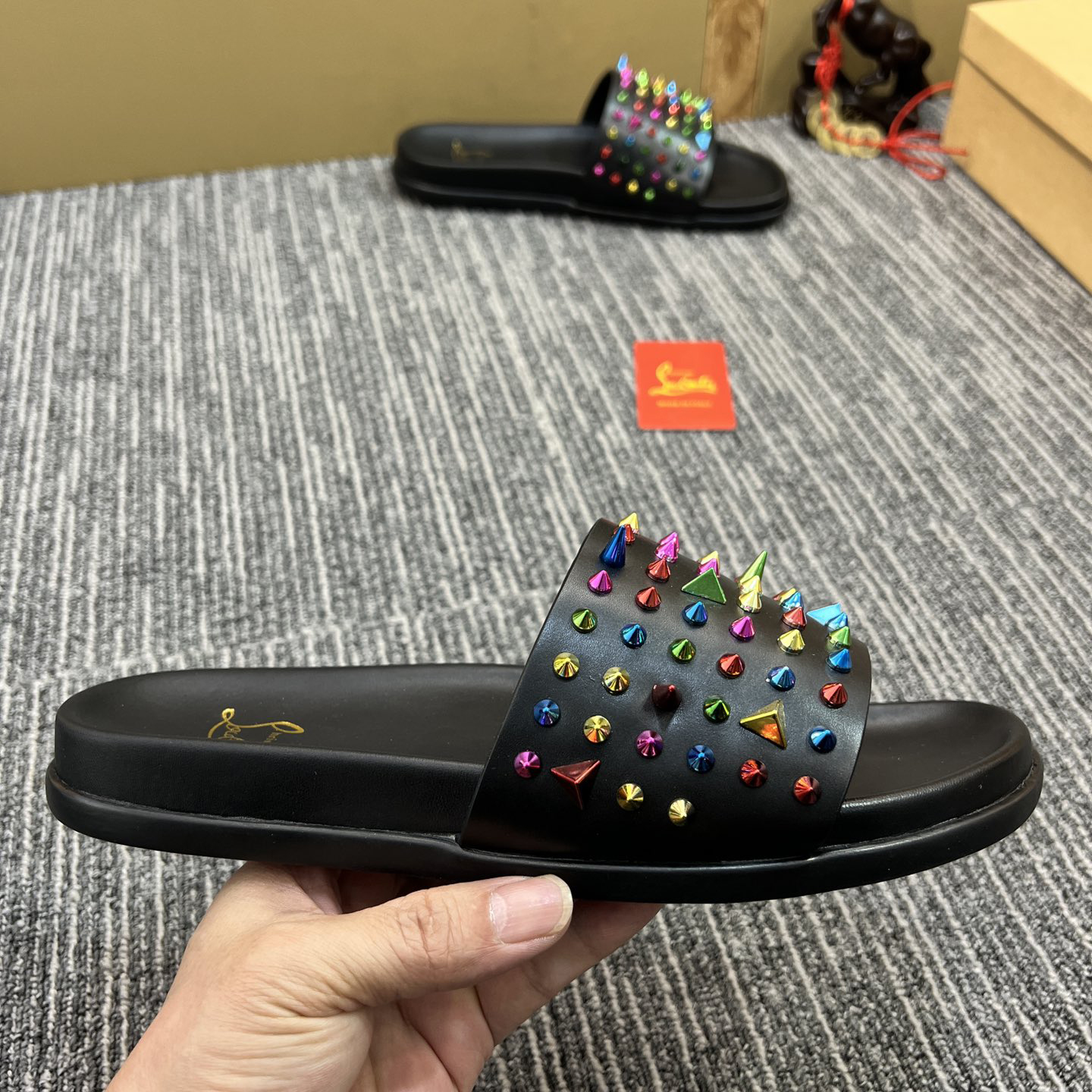 Christian Louboutin  Men Slippers Flats - PerfectKickZ