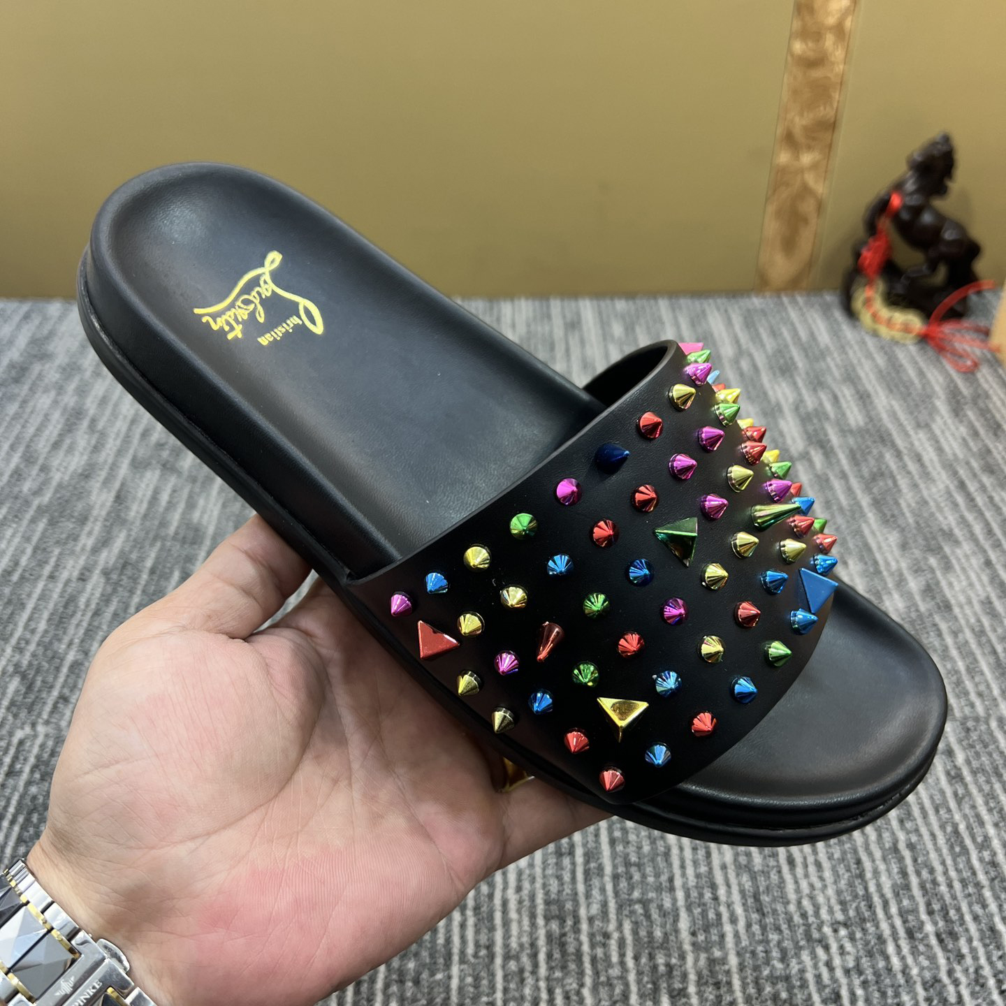 Christian Louboutin  Men Slippers Flats - PerfectKickZ