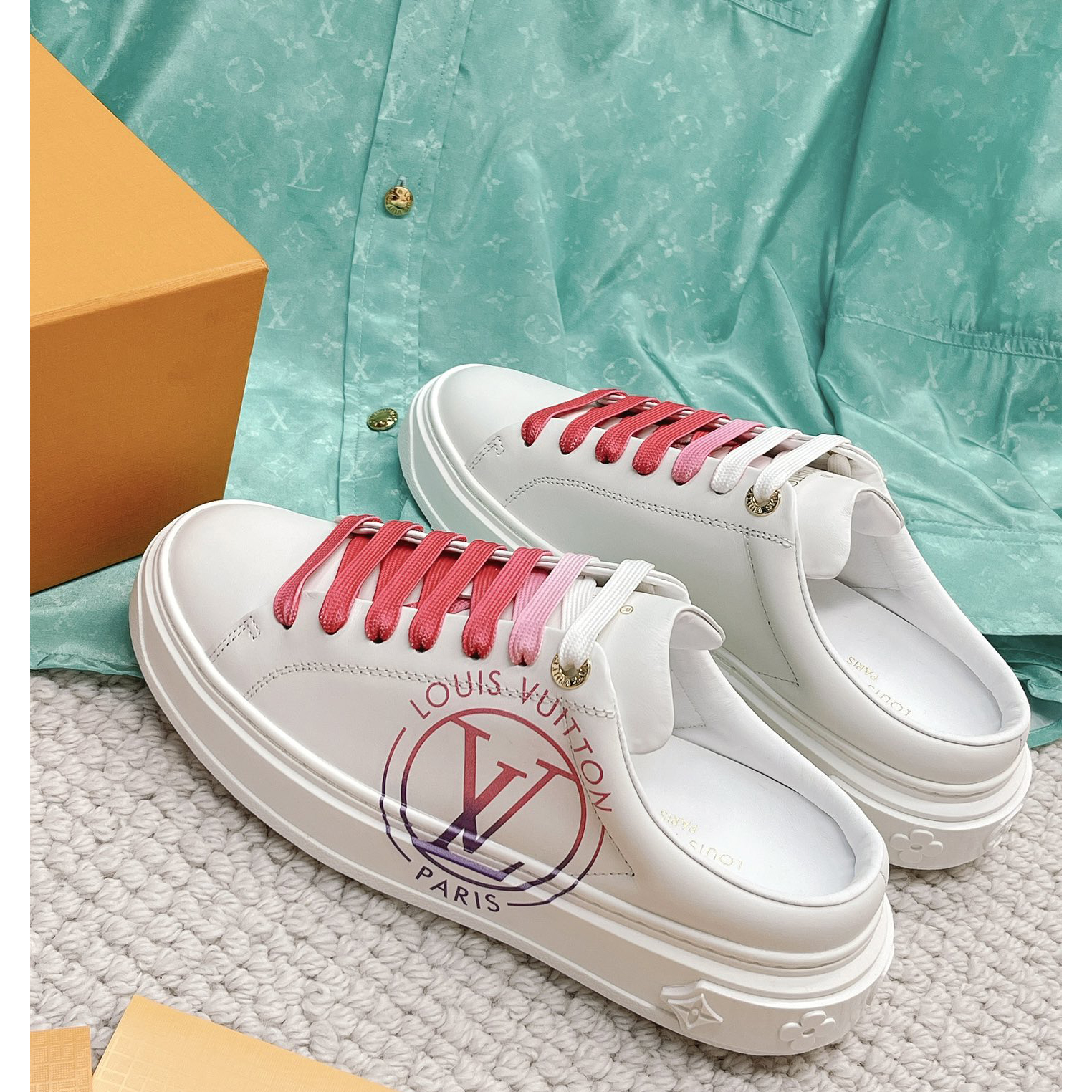 Louis Vuitton Time Out Open Back Sneaker - PerfectKickZ