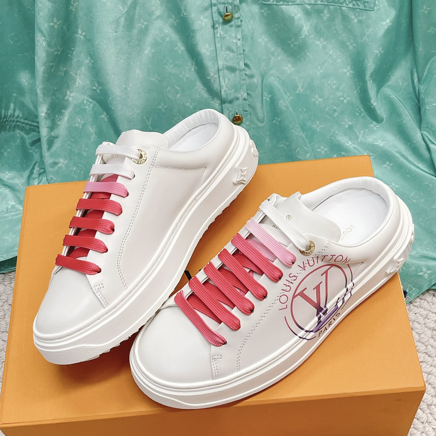 Louis Vuitton Time Out Open Back Sneaker - PerfectKickZ