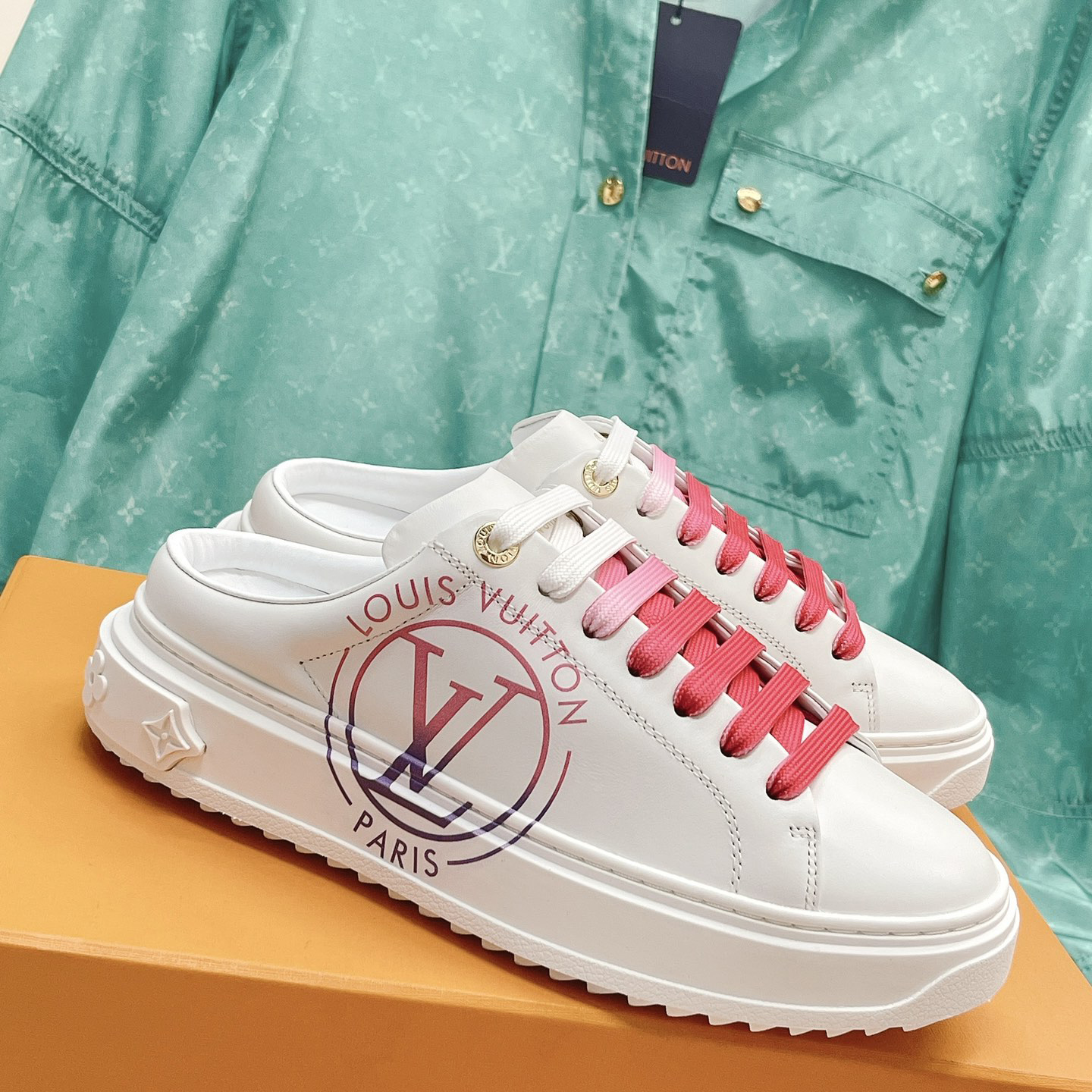 Louis Vuitton Time Out Open Back Sneaker - PerfectKickZ