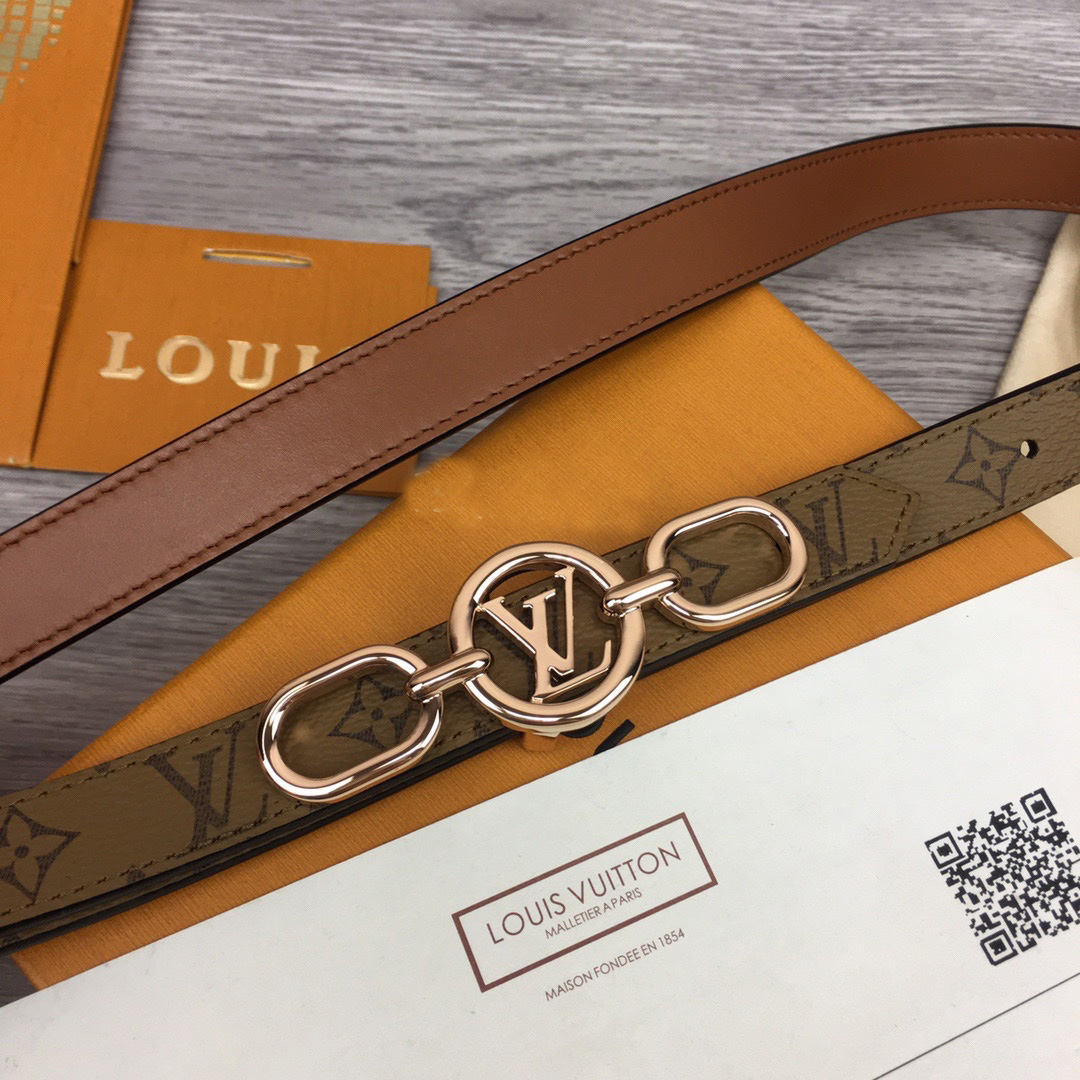 Louis Vuitton Squared LV 20mm Belt - PerfectKickZ