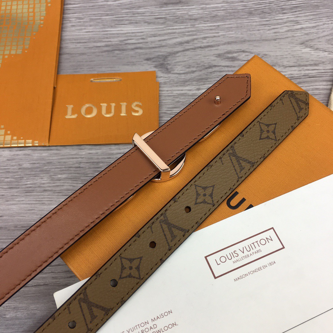 Louis Vuitton Squared LV 20mm Belt - PerfectKickZ
