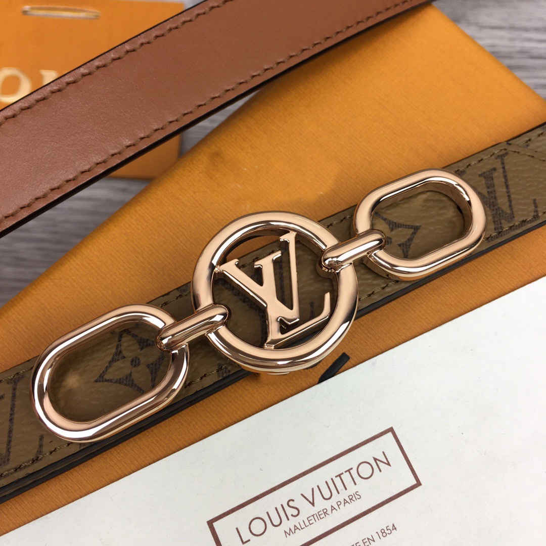 Louis Vuitton Squared LV 20mm Belt - PerfectKickZ