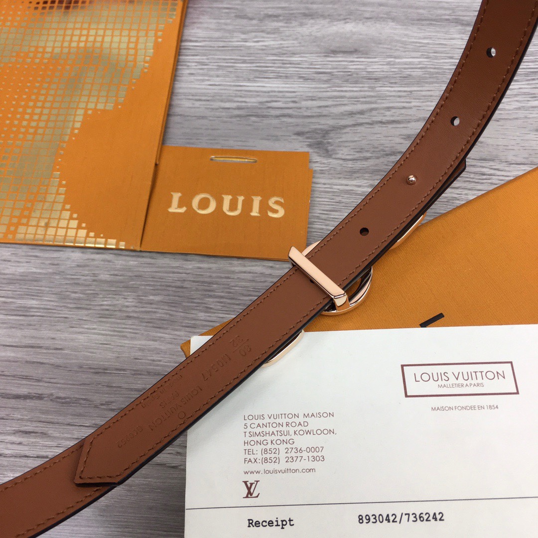 Louis Vuitton Squared LV 20mm Belt - PerfectKickZ
