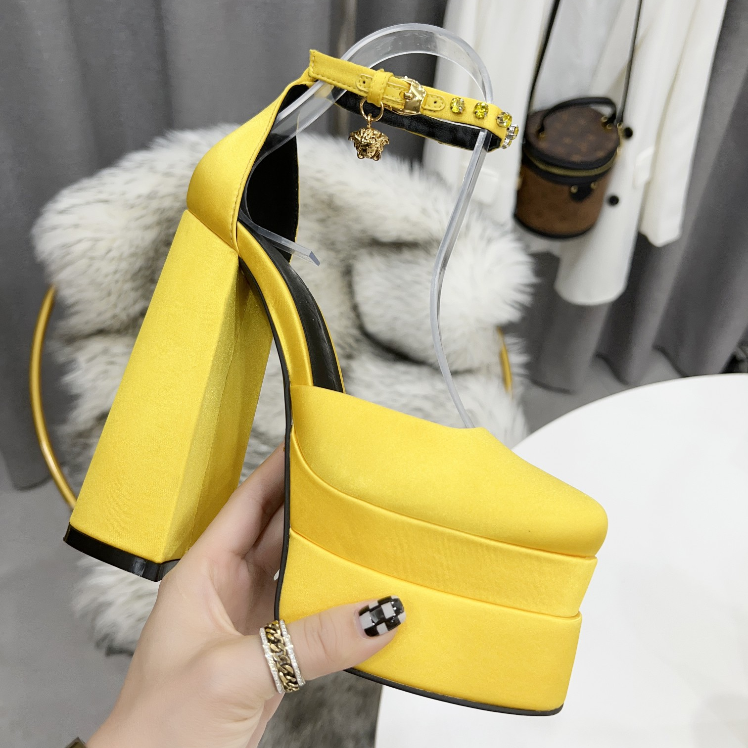Versace High Heel Sandals - PerfectKickZ