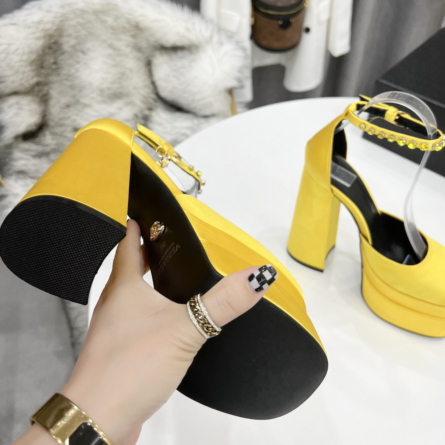 Versace High Heel Sandals - PerfectKickZ