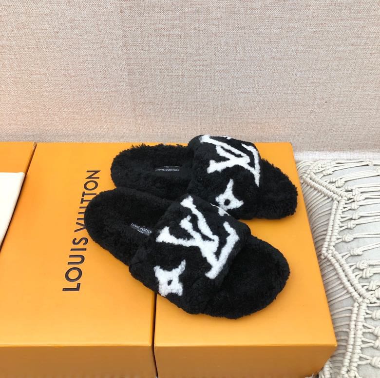 Louis Vuitton Paseo Flat Comfort Mule In Black - PerfectKickZ