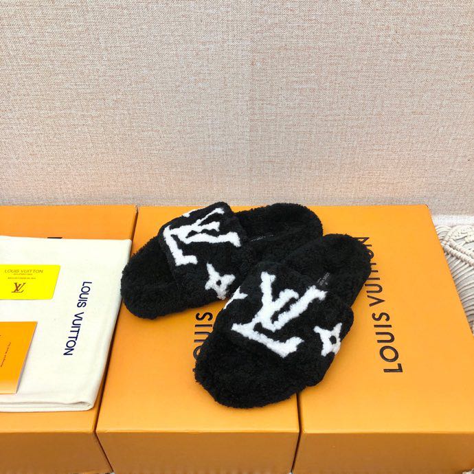 Louis Vuitton Paseo Flat Comfort Mule In Black - PerfectKickZ