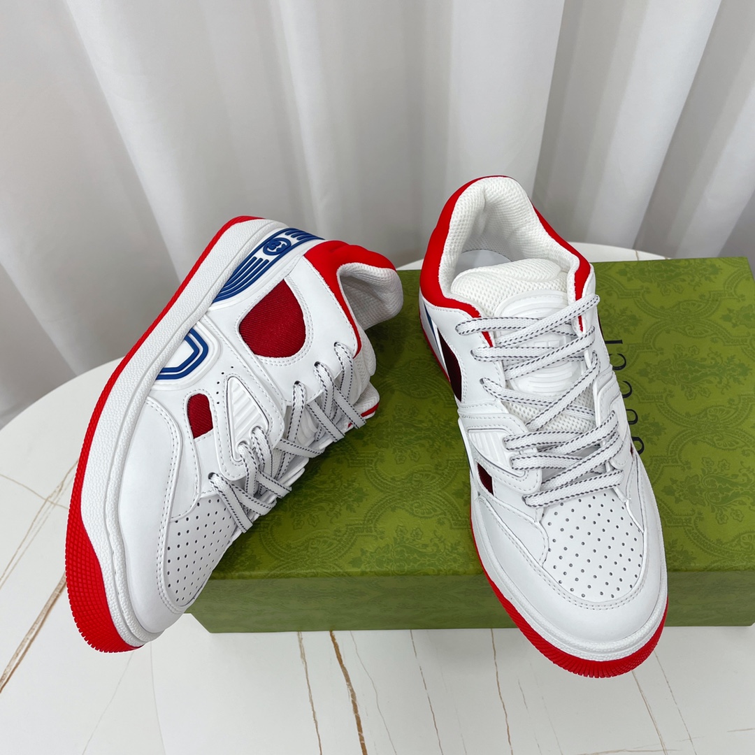 Gucci  Basket Sneaker With Lnterlocking G  - PerfectKickZ