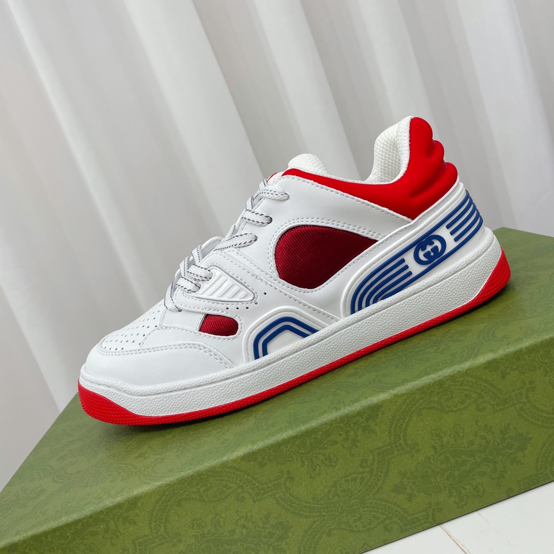 Gucci  Basket Sneaker With Lnterlocking G  - PerfectKickZ