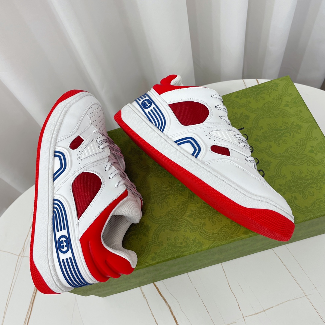 Gucci  Basket Sneaker With Lnterlocking G  - PerfectKickZ
