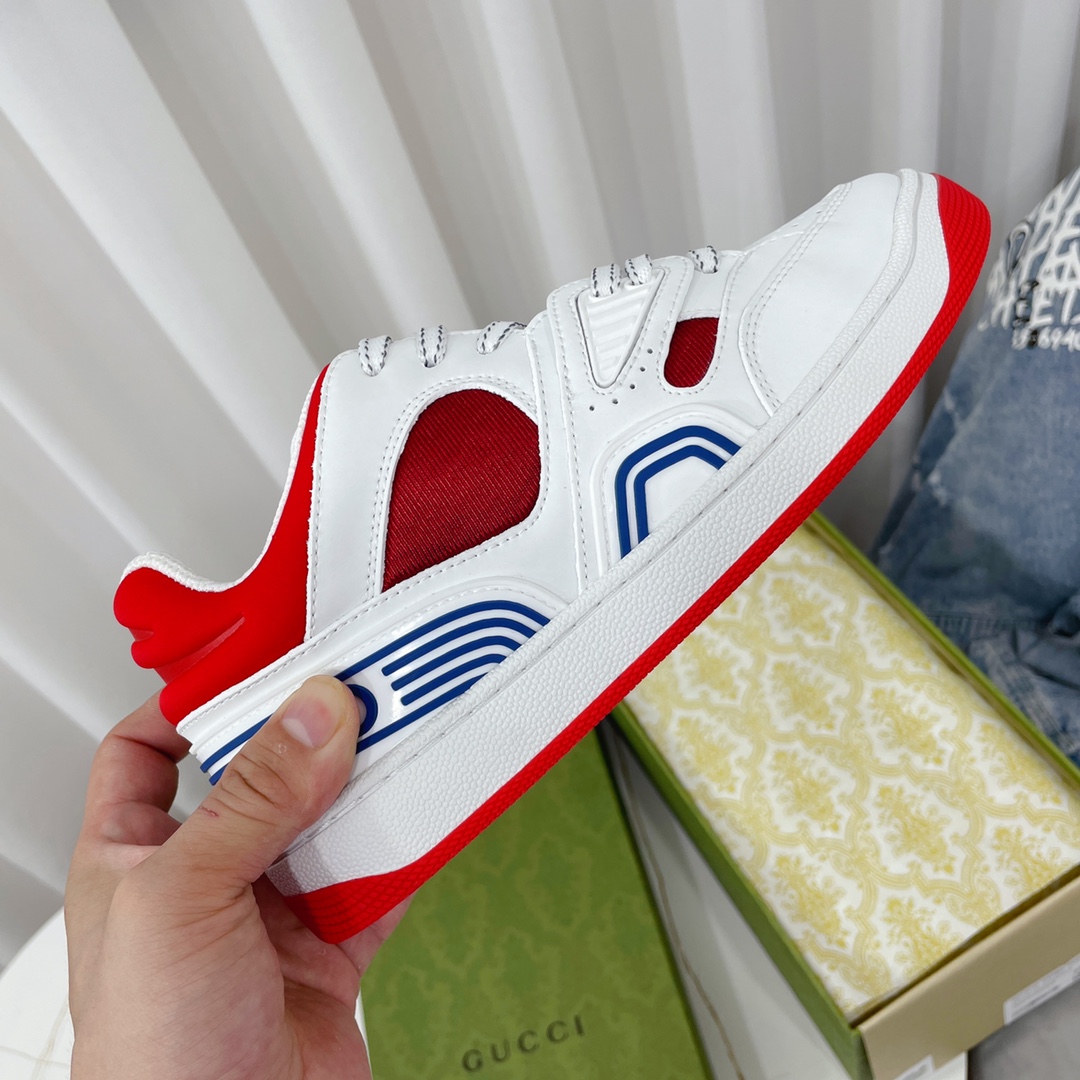 Gucci  Basket Sneaker With Lnterlocking G  - PerfectKickZ