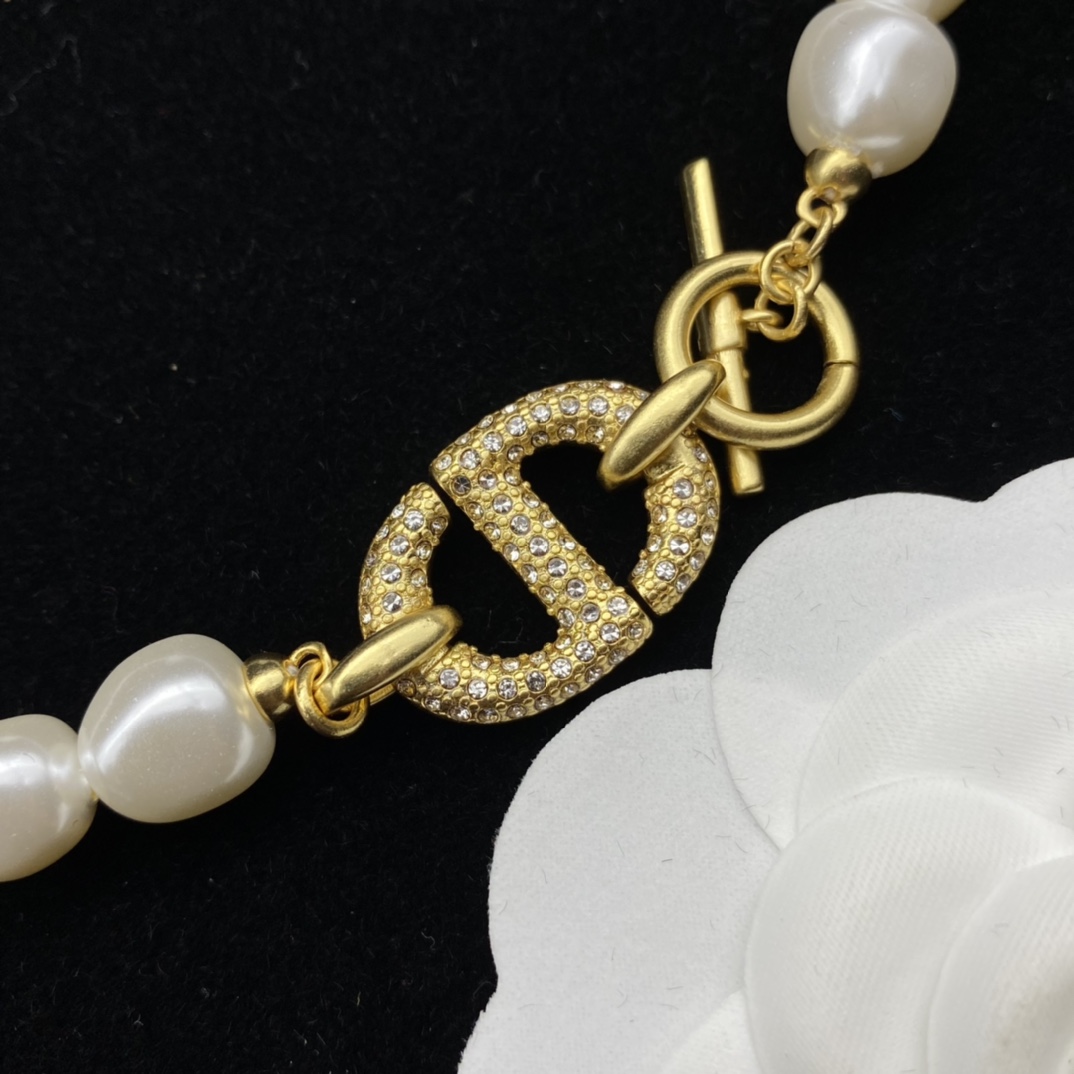 Dior Pearl Necklace - PerfectKickZ