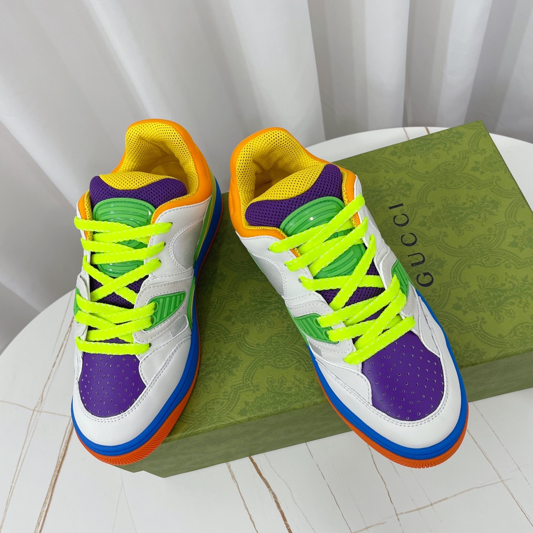 Gucci  Basket Sneaker With Lnterlocking G  - PerfectKickZ