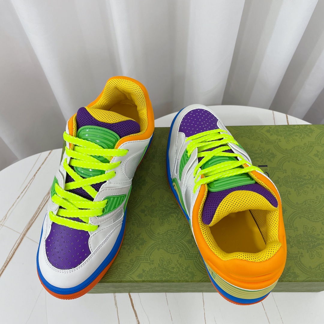 Gucci  Basket Sneaker With Lnterlocking G  - PerfectKickZ