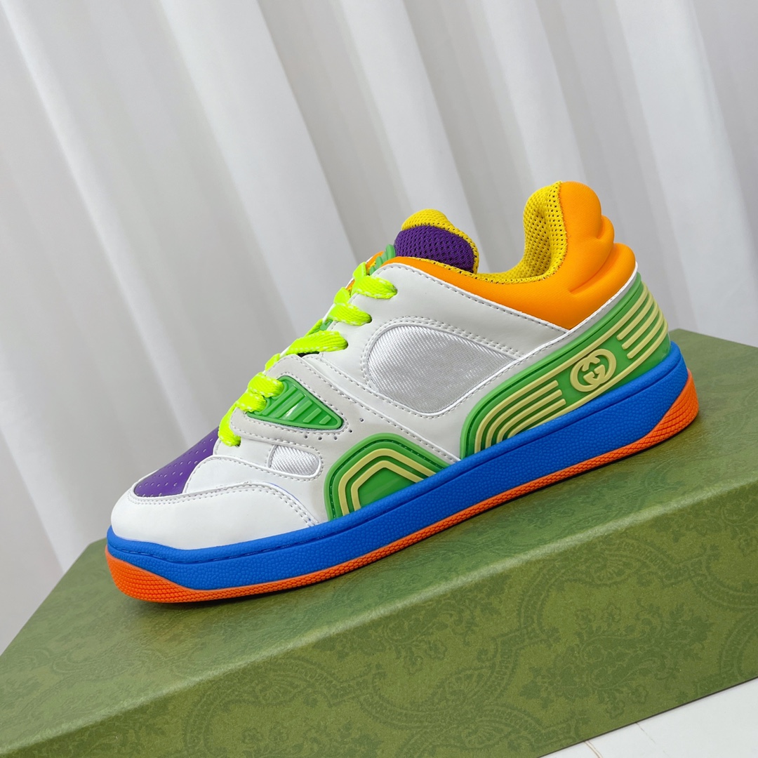 Gucci  Basket Sneaker With Lnterlocking G  - PerfectKickZ
