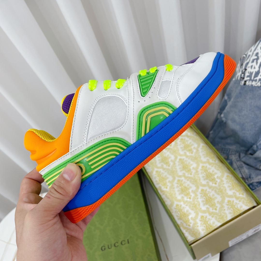 Gucci  Basket Sneaker With Lnterlocking G  - PerfectKickZ