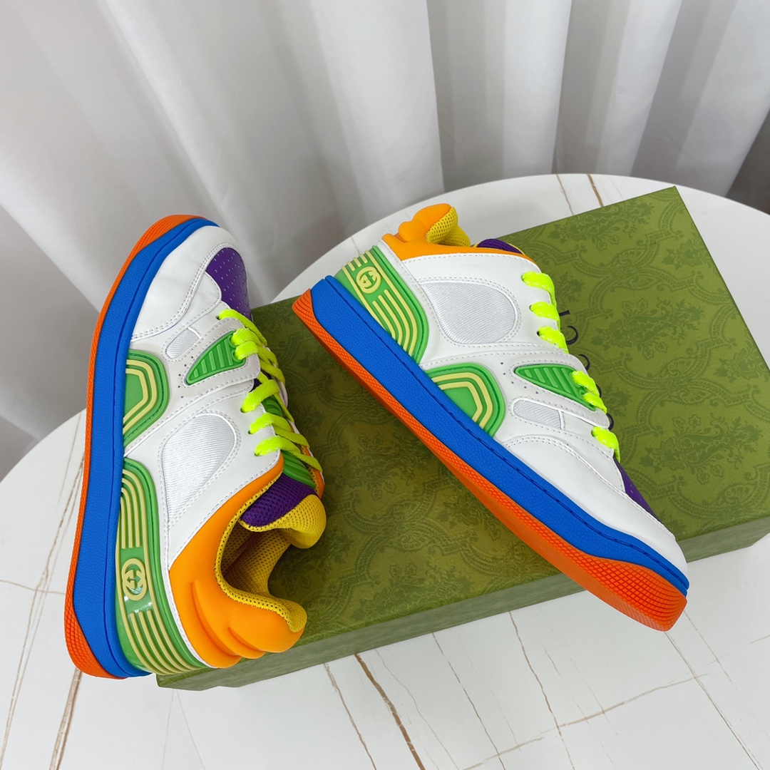 Gucci  Basket Sneaker With Lnterlocking G  - PerfectKickZ