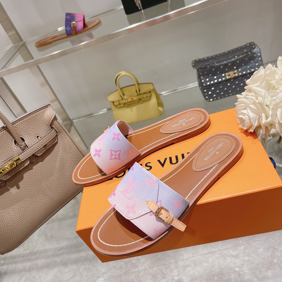 Louis Vuitton Lock It Flat Mule - PerfectKickZ