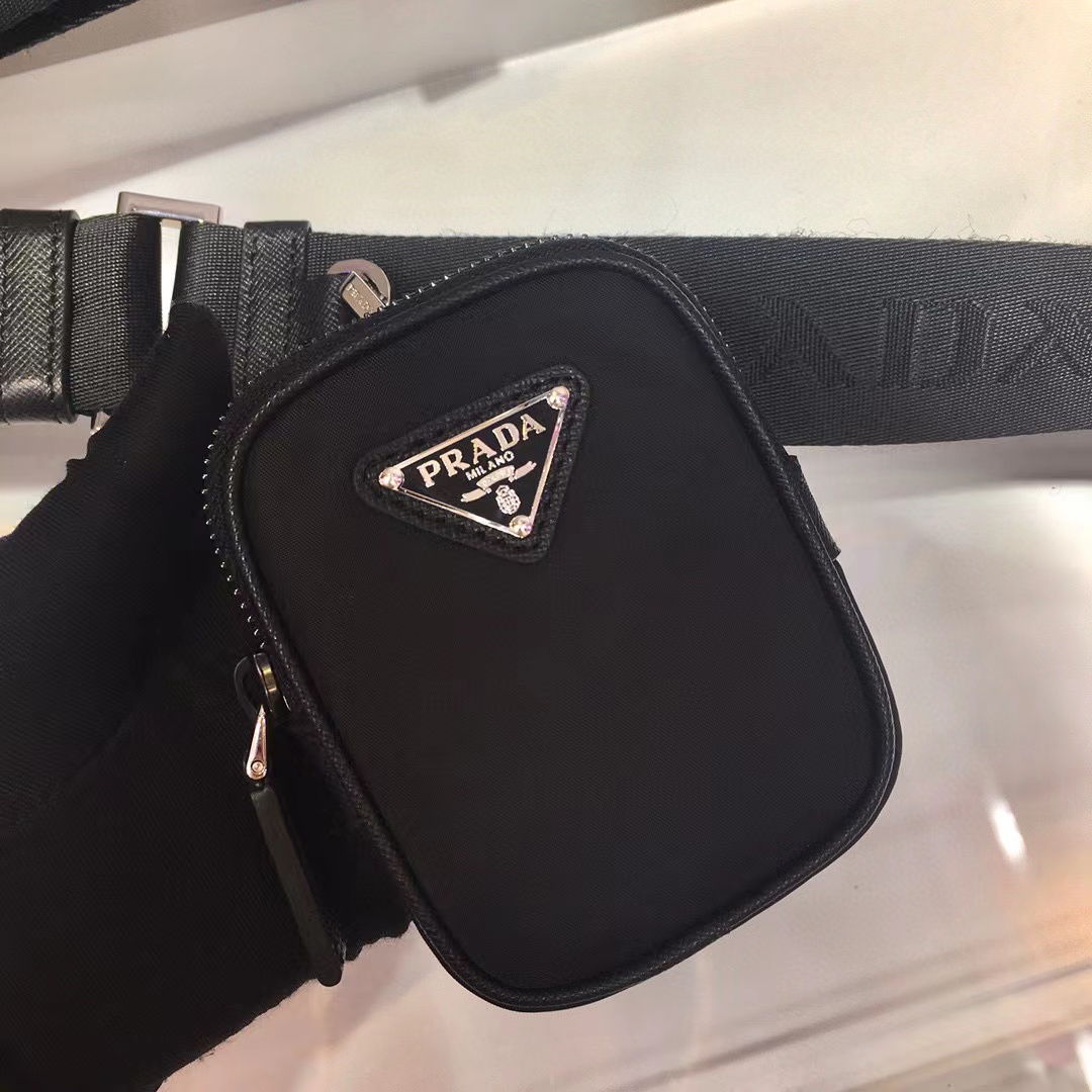 Prada Re-Nylon And Saffiano Leather Shoulder Bag(22-16-8.5cm)   2VD034 - PerfectKickZ