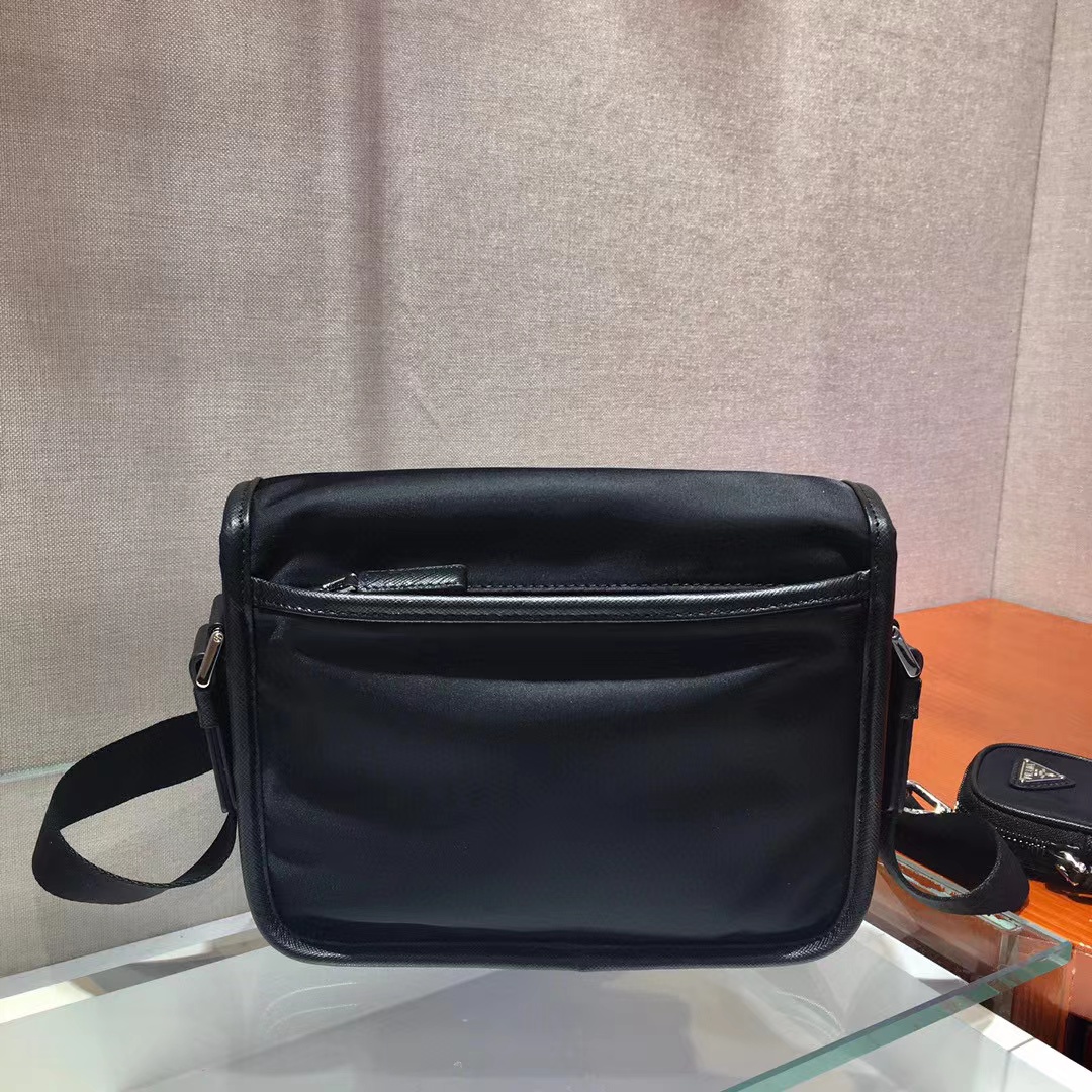 Prada Re-Nylon And Saffiano Leather Shoulder Bag(22-16-8.5cm)   2VD034 - PerfectKickZ