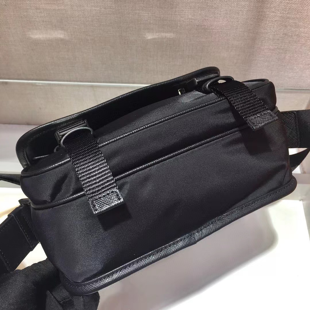 Prada Re-Nylon And Saffiano Leather Shoulder Bag(22-16-8.5cm)   2VD034 - PerfectKickZ