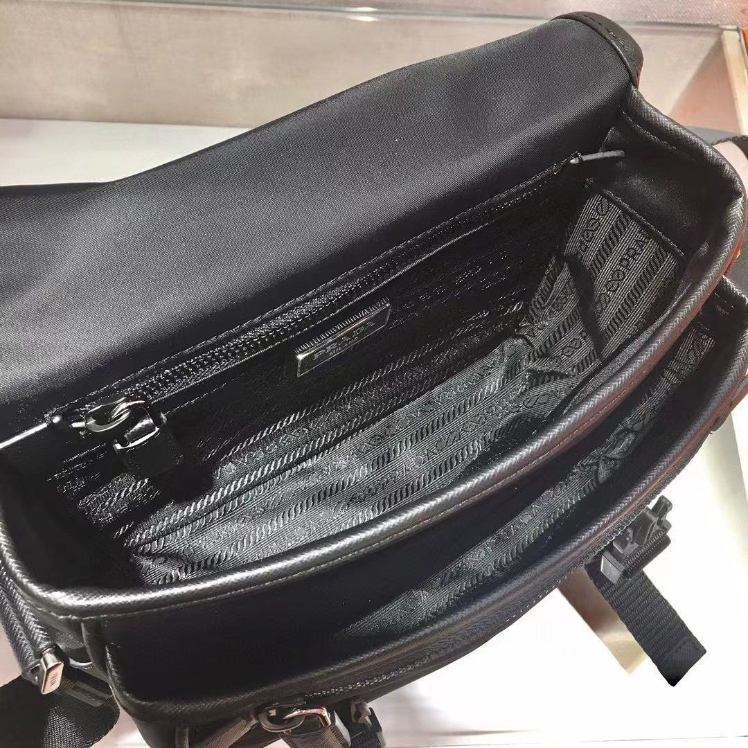 Prada Re-Nylon And Saffiano Leather Shoulder Bag(22-16-8.5cm)   2VD034 - PerfectKickZ