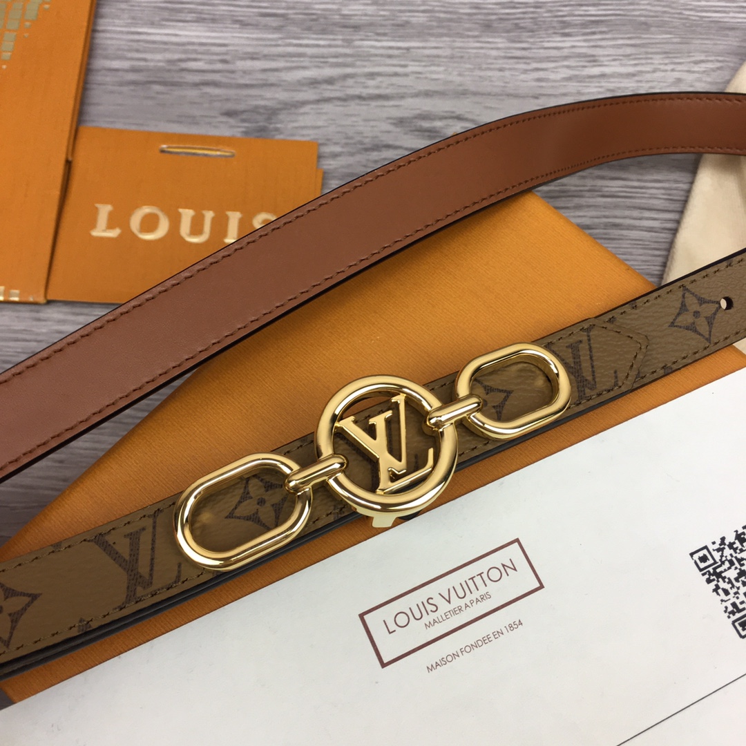 Louis Vuitton Squared LV 20mm Belt - PerfectKickZ