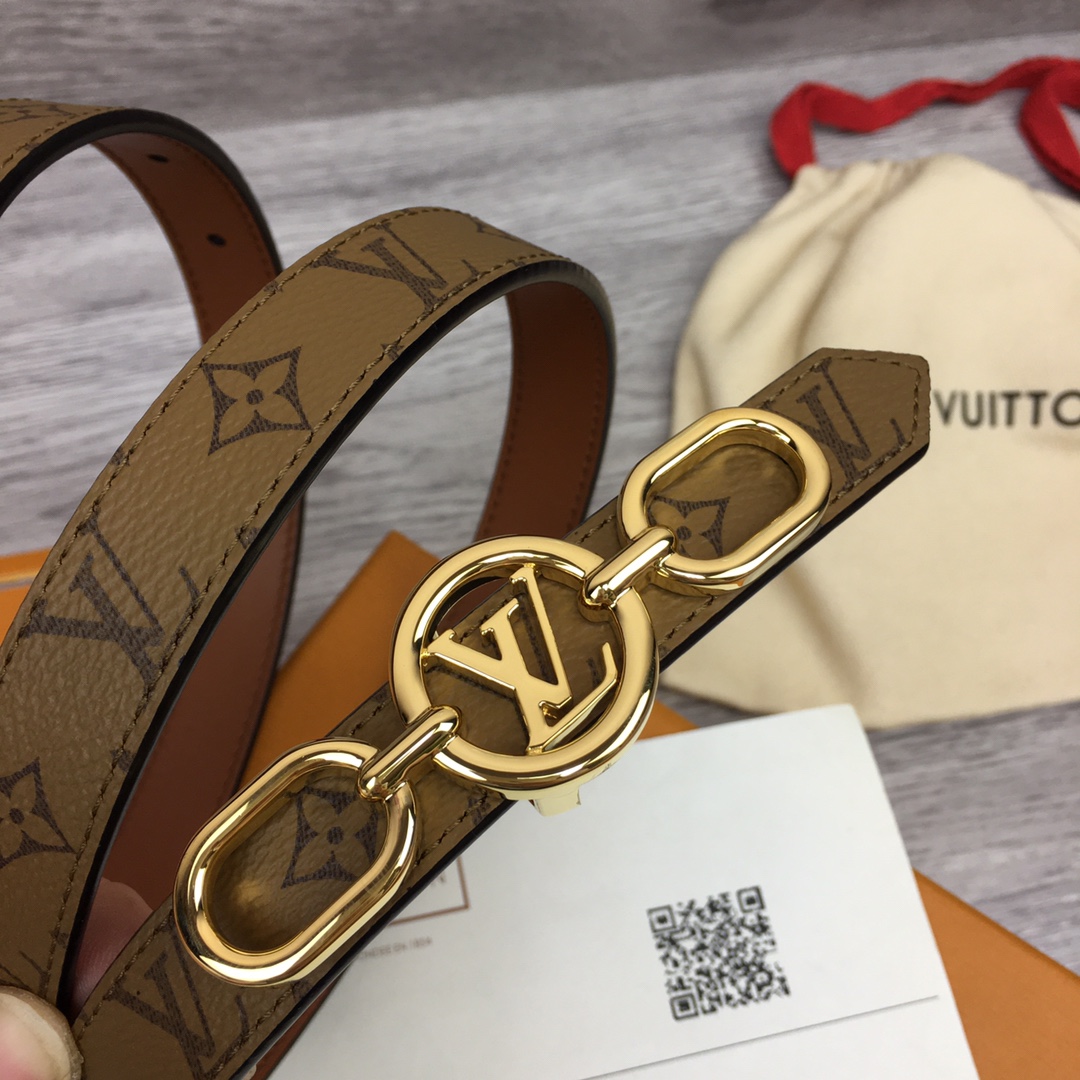Louis Vuitton Squared LV 20mm Belt - PerfectKickZ