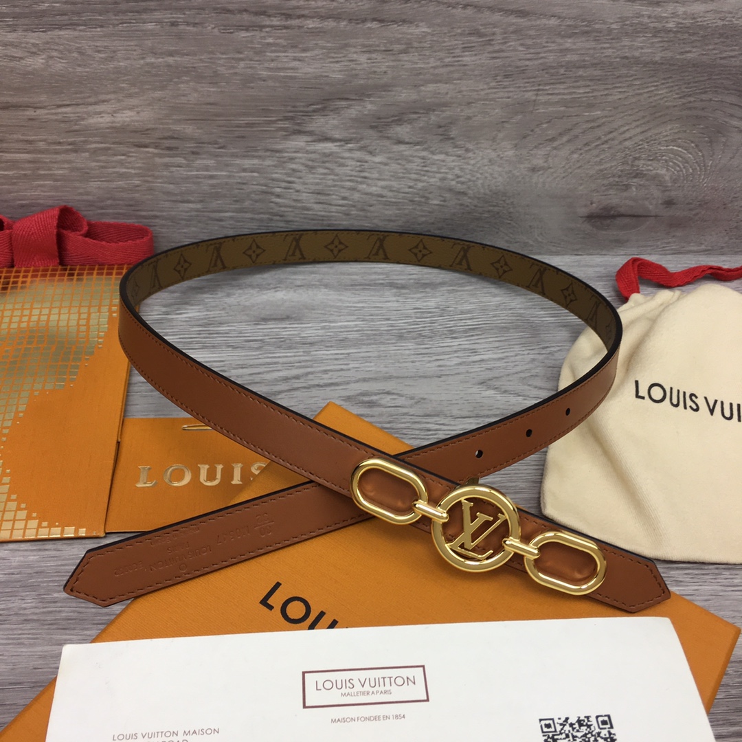 Louis Vuitton Squared LV 20mm Belt - PerfectKickZ