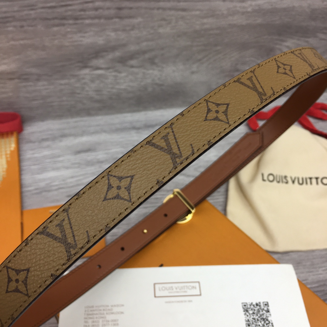 Louis Vuitton Squared LV 20mm Belt - PerfectKickZ