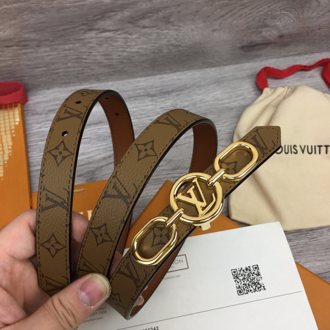 Louis Vuitton Squared LV 20mm Belt - PerfectKickZ
