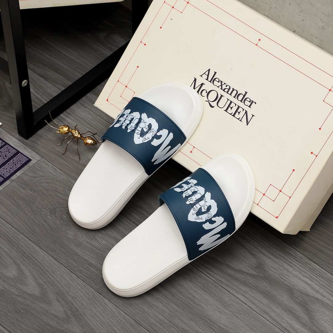 Alexander Mqueen Logo Slipper - PerfectKickZ