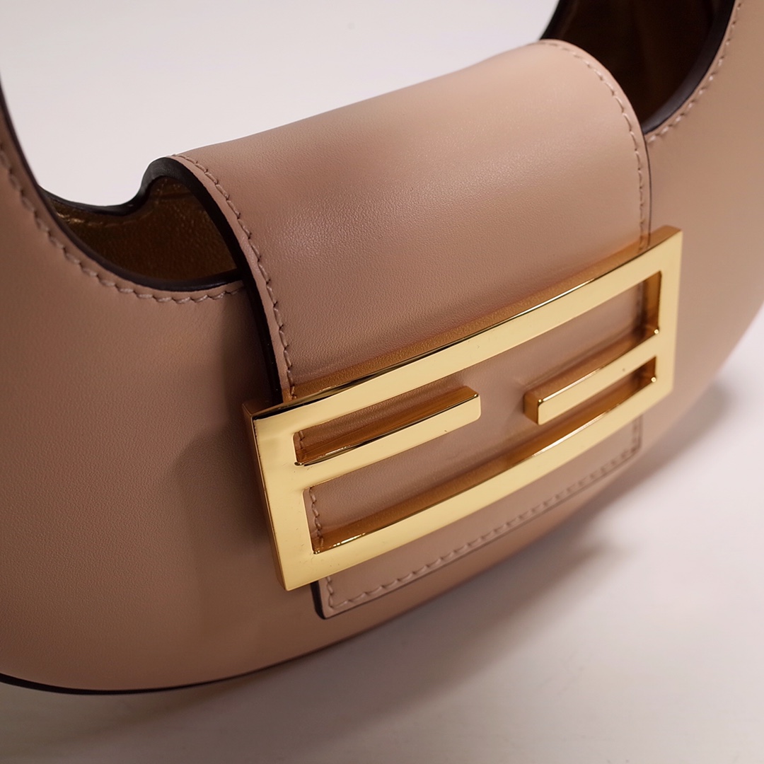 Fendi Cookie Pink Leather Mini Handbag（22-17.5-4.5cm） - PerfectKickZ