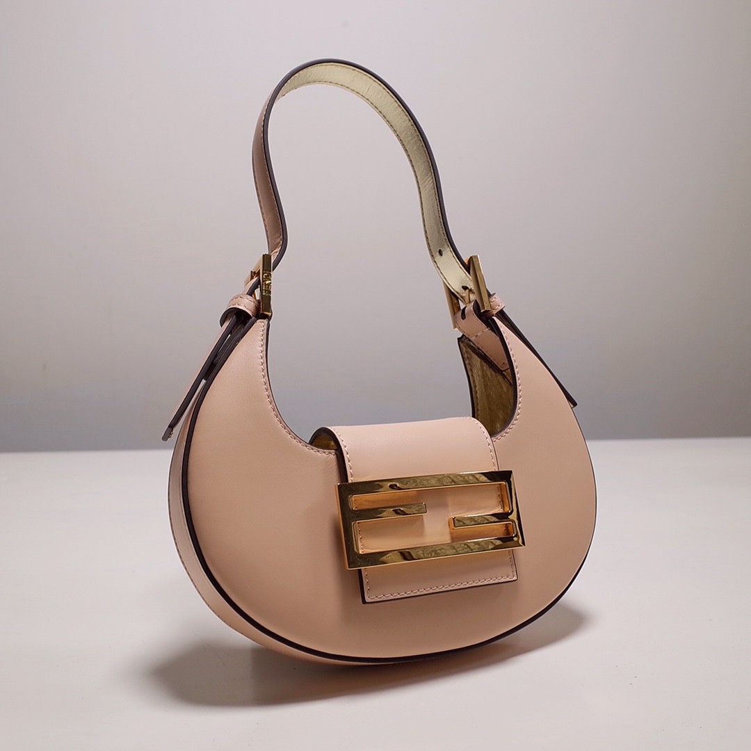 Fendi Cookie Pink Leather Mini Handbag（22-17.5-4.5cm） - PerfectKickZ