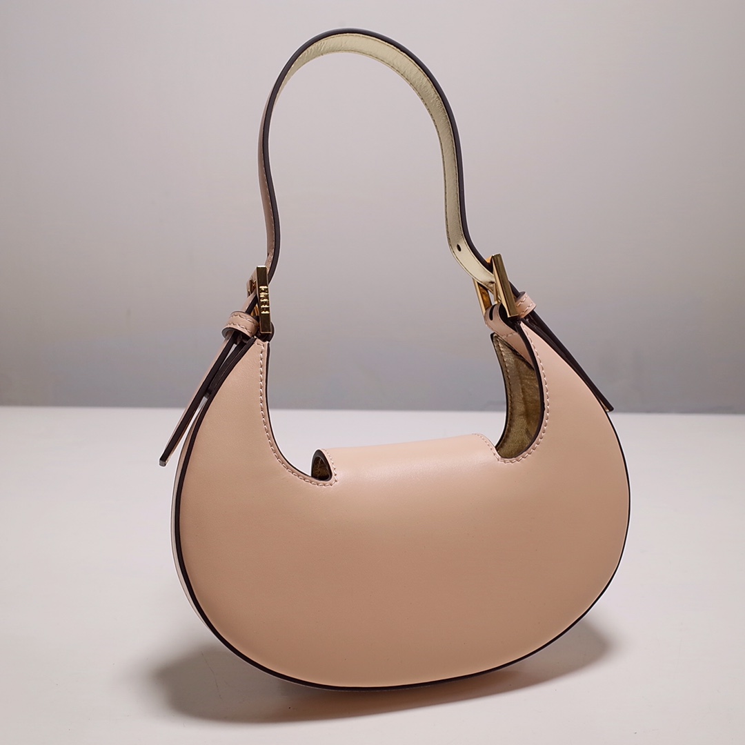 Fendi Cookie Pink Leather Mini Handbag（22-17.5-4.5cm） - PerfectKickZ