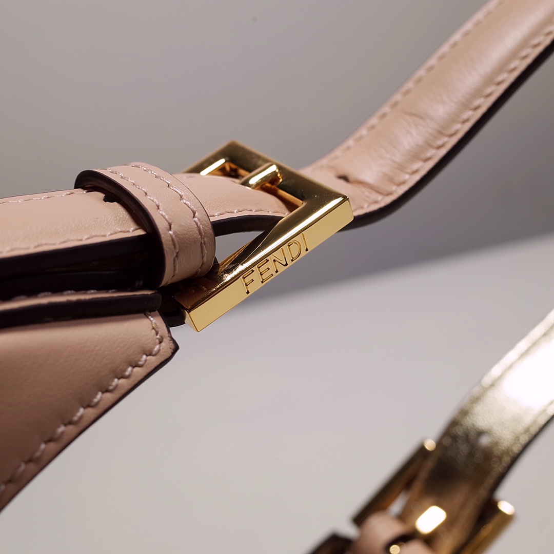 Fendi Cookie Pink Leather Mini Handbag（22-17.5-4.5cm） - PerfectKickZ