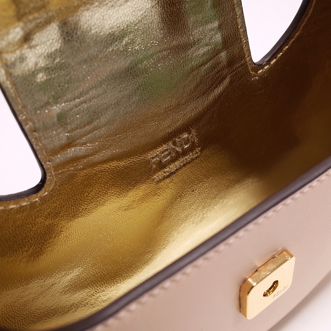 Fendi Cookie Pink Leather Mini Handbag（22-17.5-4.5cm） - PerfectKickZ
