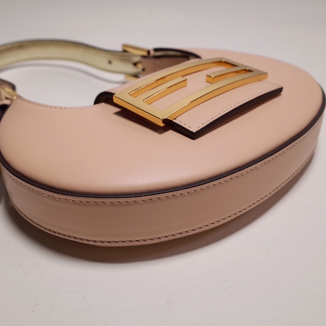 Fendi Cookie Pink Leather Mini Handbag（22-17.5-4.5cm） - PerfectKickZ