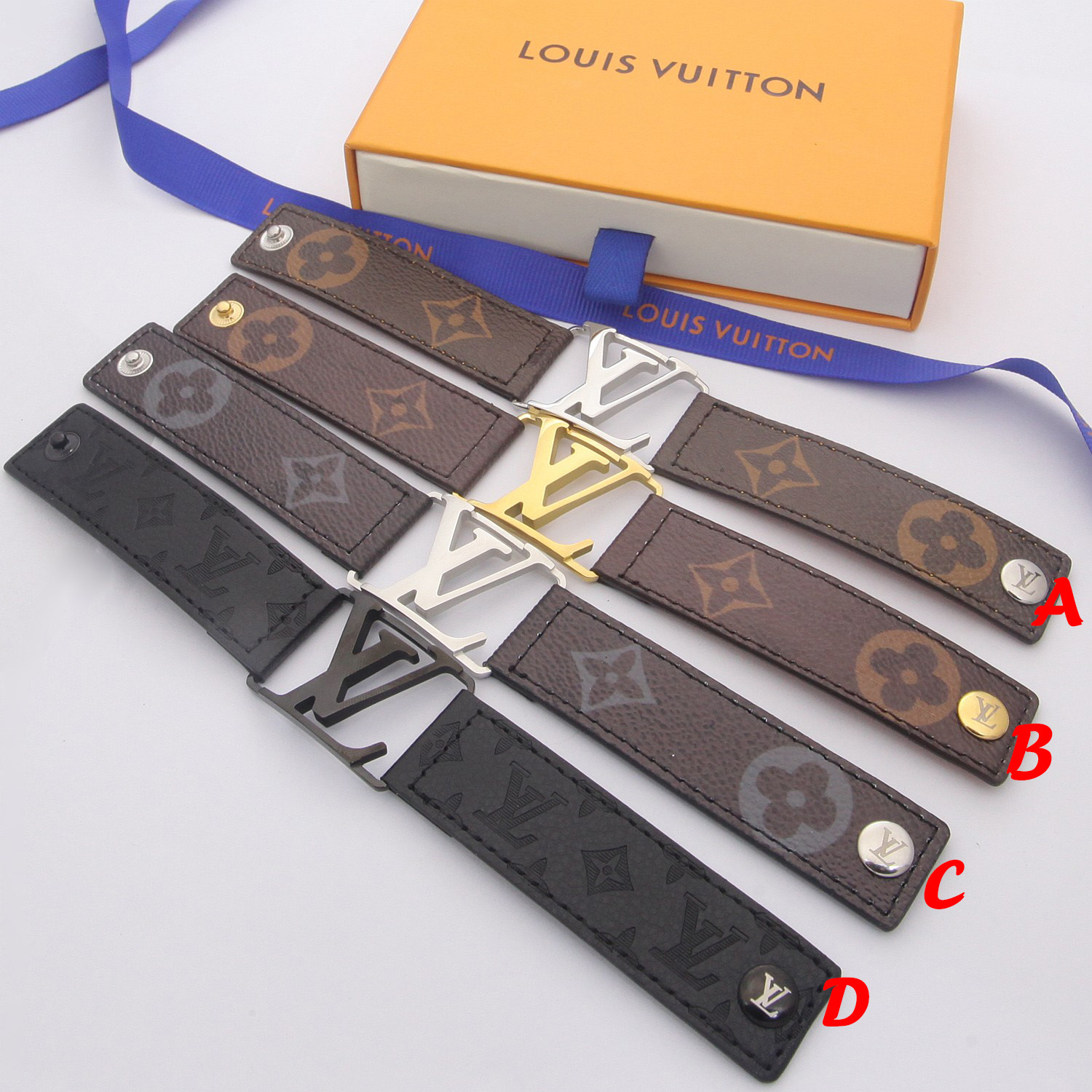 Louis Vuitton Monogram Leather Bracelet - PerfectKickZ