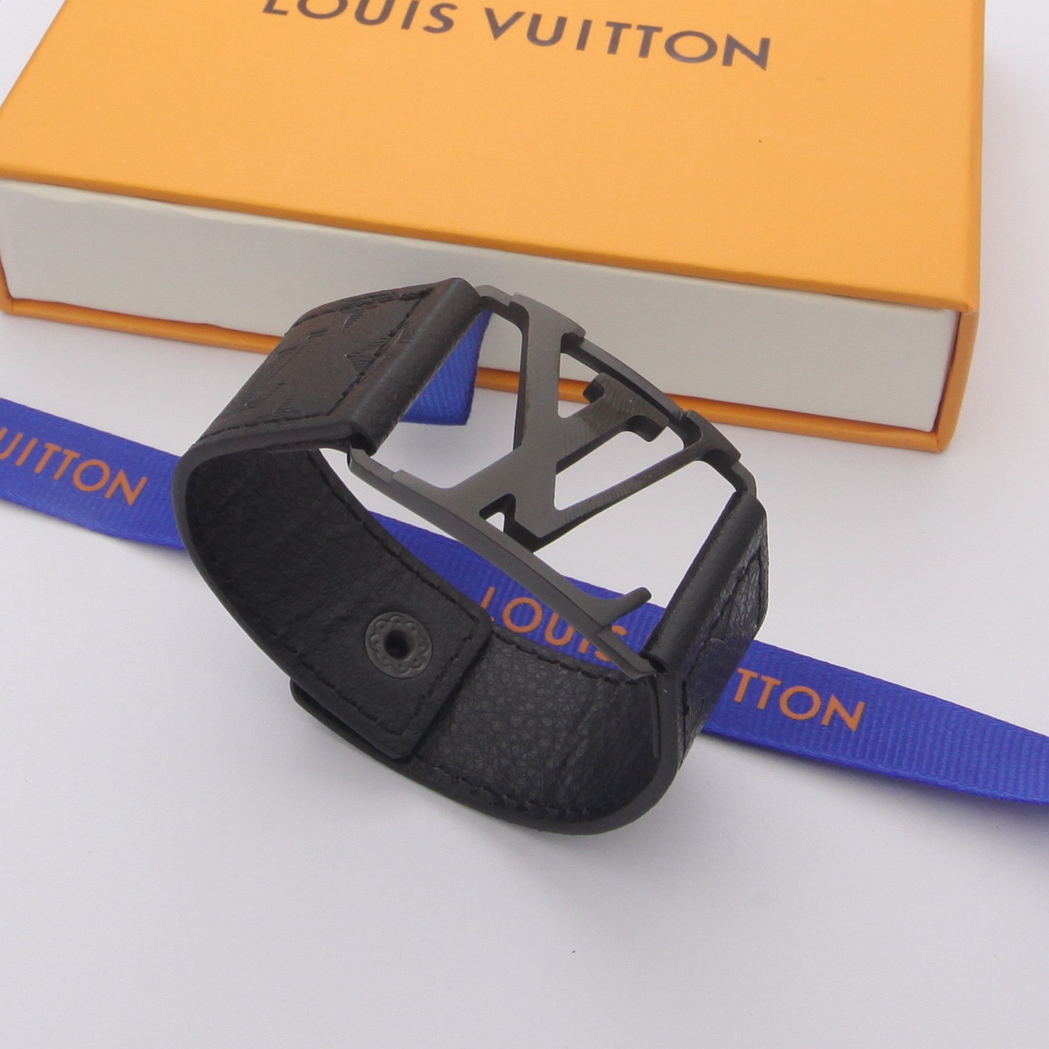 Louis Vuitton Monogram Leather Bracelet - PerfectKickZ