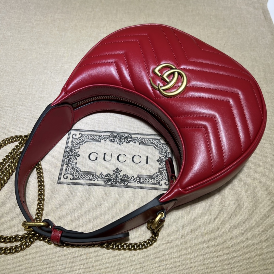 Gucci GG  Leather Handle Bag（21-11-5CM） - PerfectKickZ