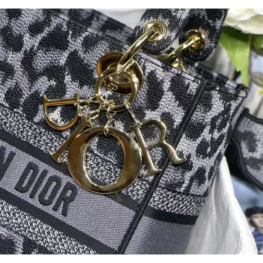 Dior Leopard Print Lady Bag（24-20-11CM） - PerfectKickZ