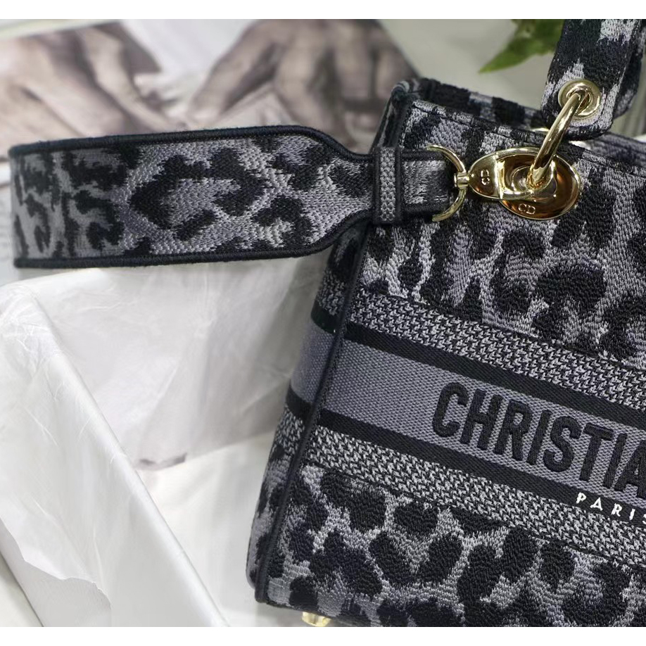 Dior Leopard Print Lady Bag（24-20-11CM） - PerfectKickZ