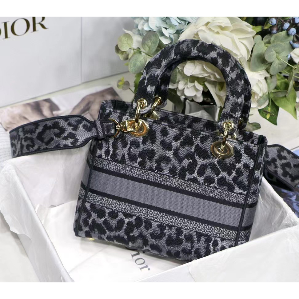 Dior Leopard Print Lady Bag（24-20-11CM） - PerfectKickZ